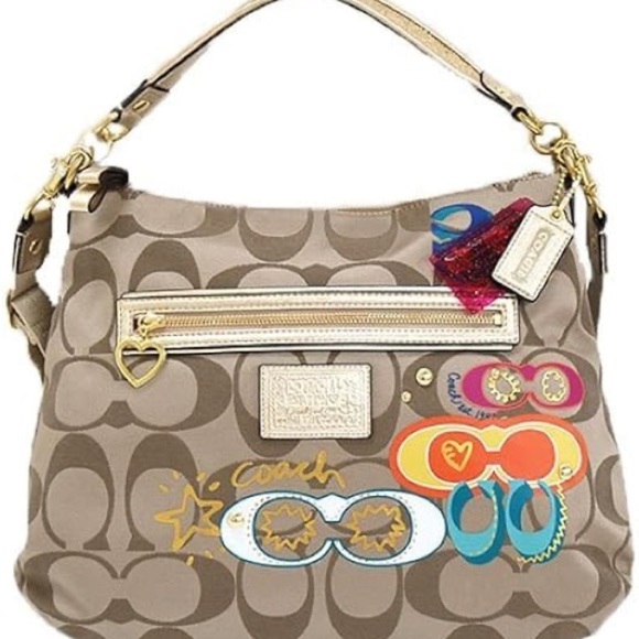 COACH Y2K 20962 DAISY POP C APPLIQUÉ HOBO Handbag Purse Bag - Picture 1 of 10